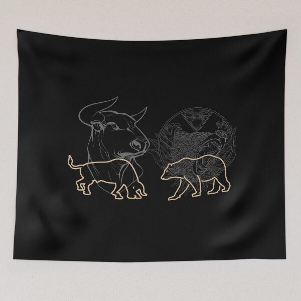 Item preview, Bull and Bear designed and sold by FourNuns.