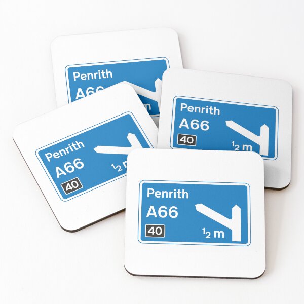 Item preview, Penrith A66 Motorway Road Sign UK Cumbria designed and sold by Cumbria Guru.