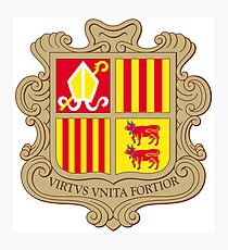 Andorra Coat of Arms Photographic Print