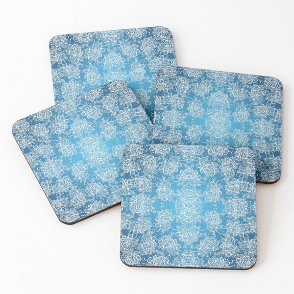 Item preview, Abstract White and Blue Geometric Pattern designed and sold by Sebastian Grafmann.