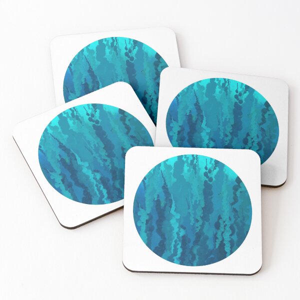 Item preview, Blue artistic waves and splashes of paint designed and sold by Aniyah.