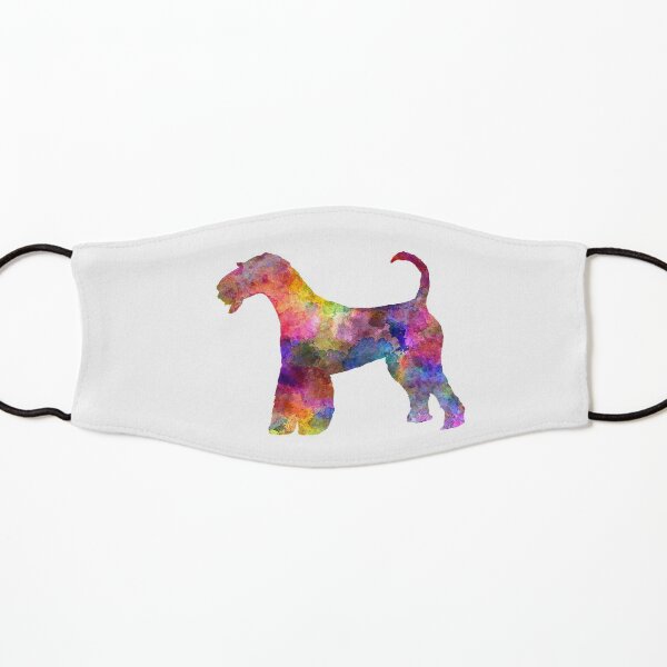 Airedale Terrier 01 in watercolor Kids Mask