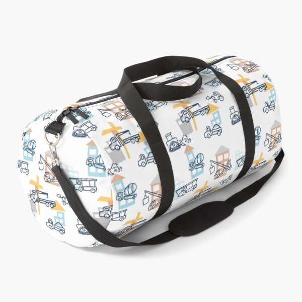 Item preview, A seamless pattern with doodle building machines designed and sold by Olena Ambrosova.