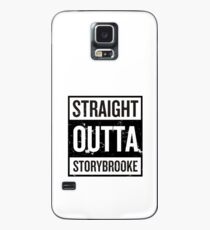 Straight Outta Storybrooke - Schwarze Wörter Hülle & Klebefolie für Samsung Galaxy