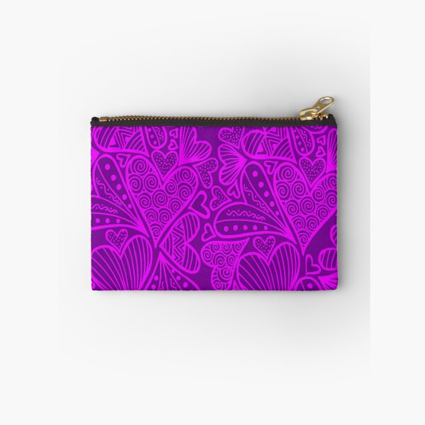 Item preview, Zentangle Inspired Art Heart Purple Pink designed and sold by REApparelCo.