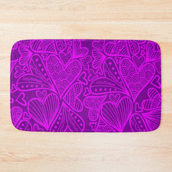 Item preview, Zentangle Inspired Art Heart Purple Pink designed and sold by REApparelCo.