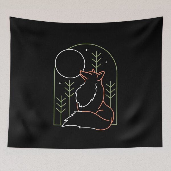 Item preview, Fox Under The Moon designed and sold by RoguePixelz.