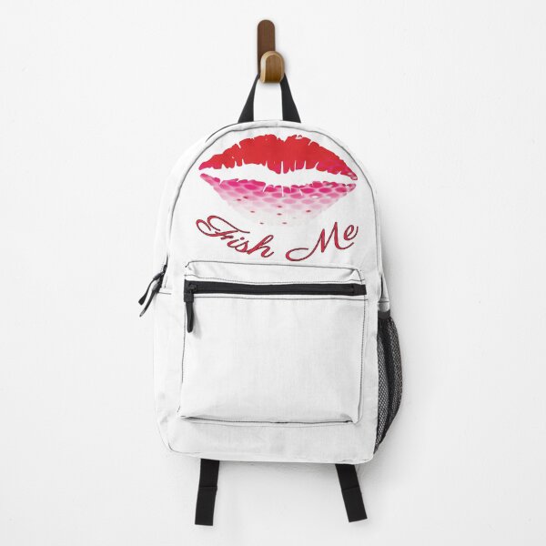 Item preview, Fish Me kissing lips with fishing Red Fish Scale designed and sold by frankheights.