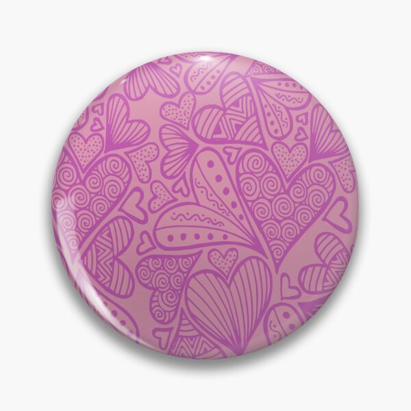 Item preview, Zentangle Inspired Art Heart Sweet Pink designed and sold by REApparelCo.