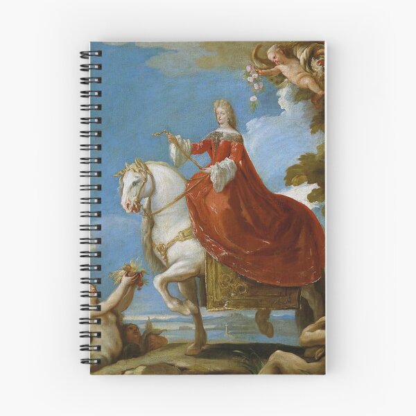 Item preview, Doña Mariana de Neoburgo a caballo on Horseback portrait - Vintage painting designed and sold by Vintage Designs +.