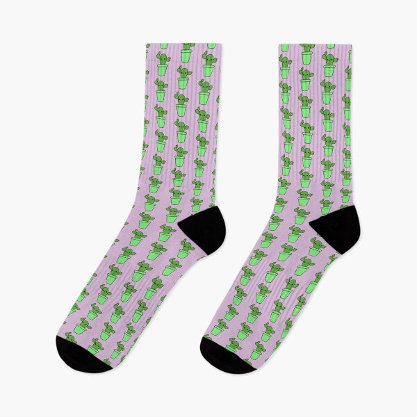 Socken for Sale mit "Kaktus im niedlichen Topf" von peppermintpopuk |  Redbubble