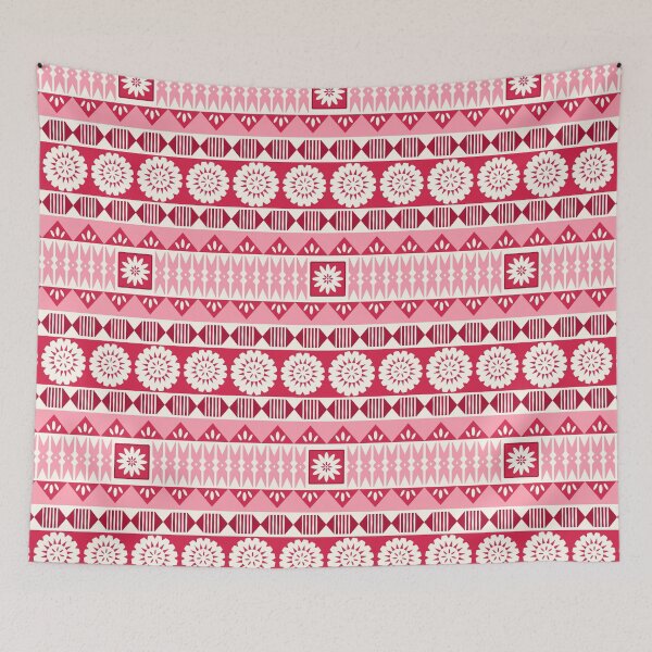 Item preview, Fijian Masi 2 - Pinks designed and sold by lolomastudio.