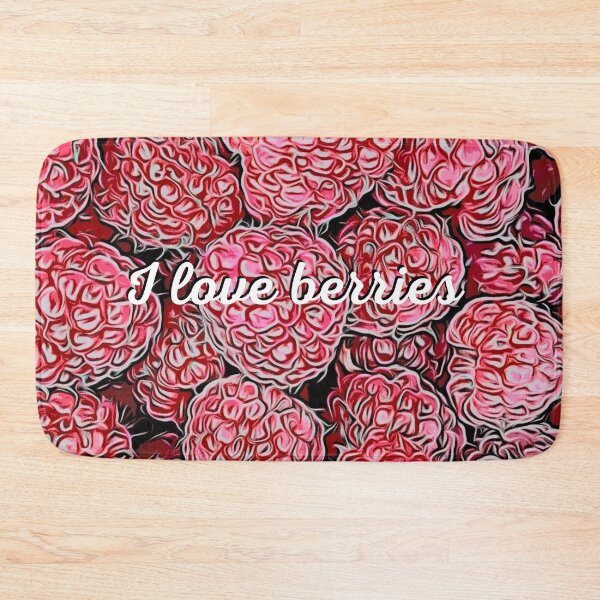 Item preview, I love berries, raspberries! designed and sold by LittleAngy.