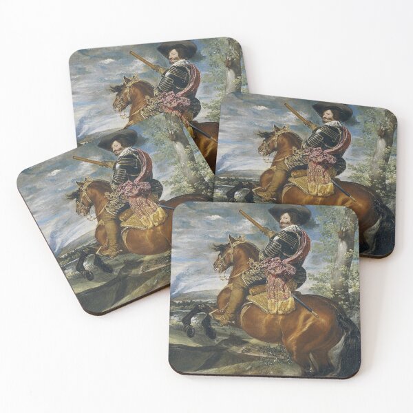Item preview, A royal Cavalier Count of Spain on Horseback portrait - Vintage painting by Velazquez designed and sold by Vintage Designs +.