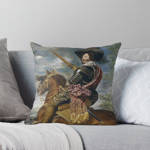 Item preview, A royal Cavalier Count of Spain on Horseback portrait - Vintage painting by Velazquez designed and sold by Vintage Designs +.