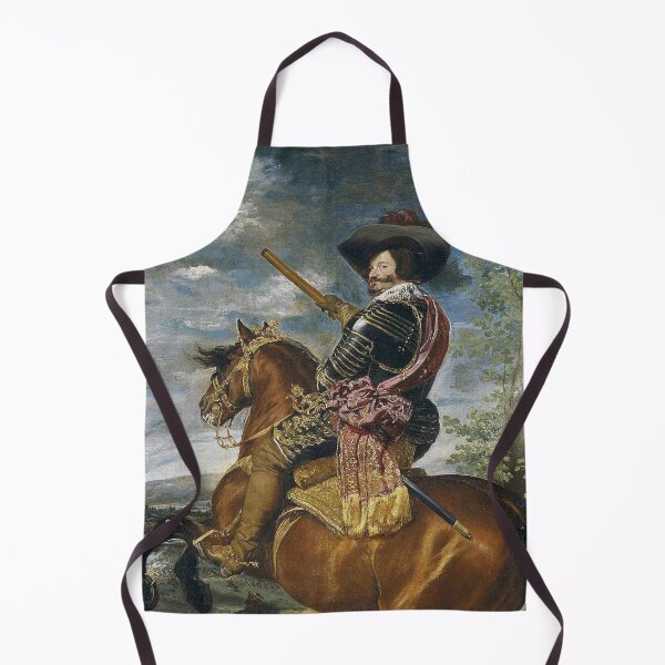 Item preview, A royal Cavalier Count of Spain on Horseback portrait - Vintage painting by Velazquez designed and sold by Vintage Designs +.