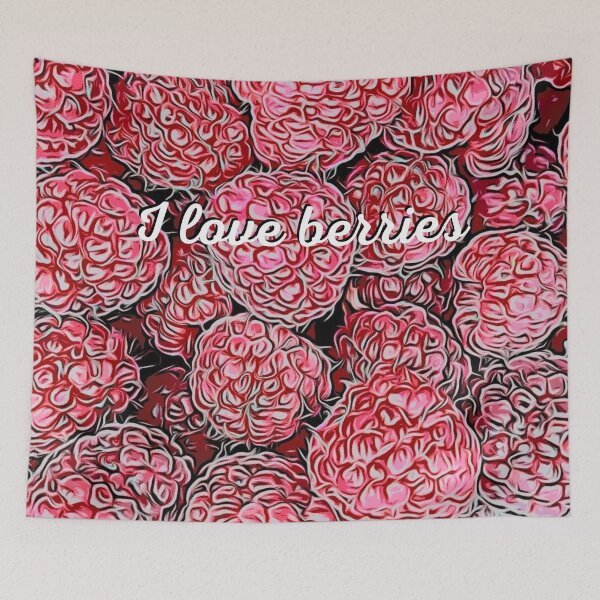 Item preview, I love berries, raspberries! designed and sold by LittleAngy.