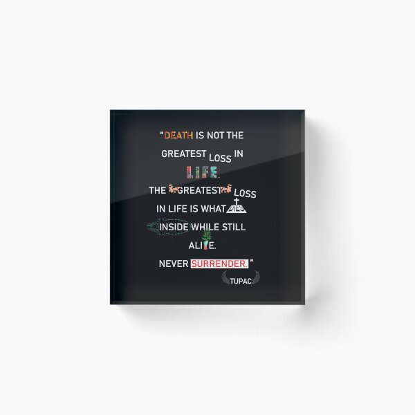 Item preview, Tupac's Words of Wisdom designed and sold by LifeOrganizers.
