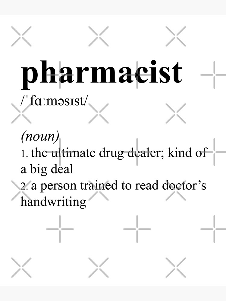 "Funny Pharmacist Definition " Poster for Sale by JustCreativity