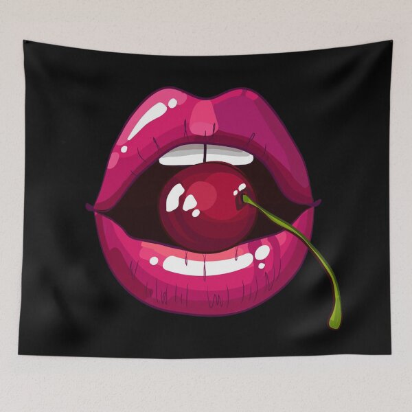 Item preview, Purple Cherry Lips - Illustration - Digital Art designed and sold by Borislav Shekerdzhiyski.