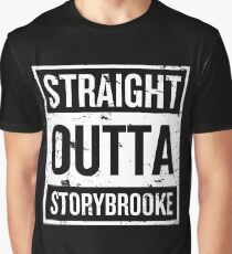Straight Outta Storybrooke - White Words Graphic T-Shirt