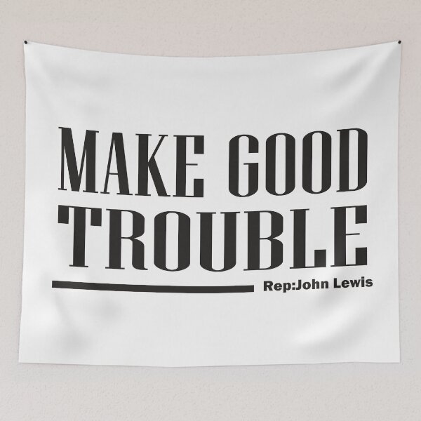 Item preview, Make Good Trouble Get in Good Trouble Necessary Trouble 2020 social john Mask designed and sold by MousaObaid.