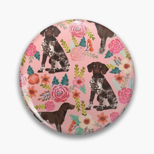 Item preview, german shorthaired pointer dog floral - vintage florals, floral pet, cute dog,  designed and sold by PetFriendly.