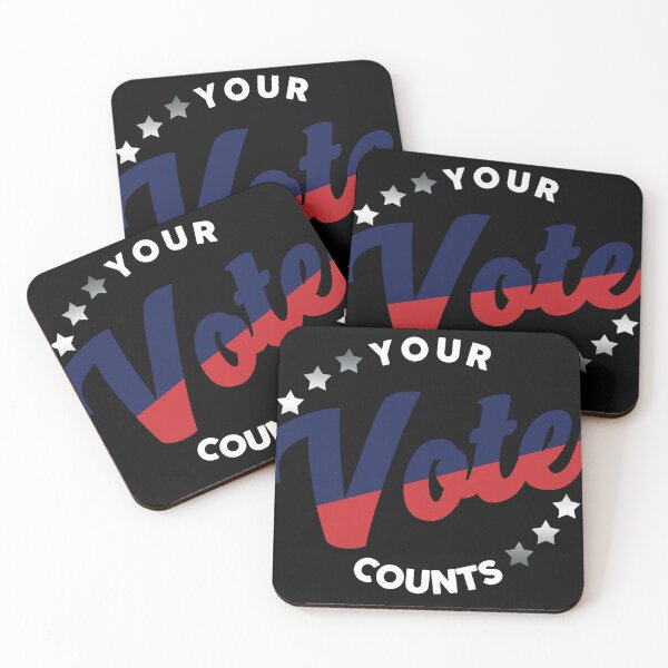 Item preview, Your Vote Counts - Cool Red And Blue With Stars And Text Effects designed and sold by leo121687.