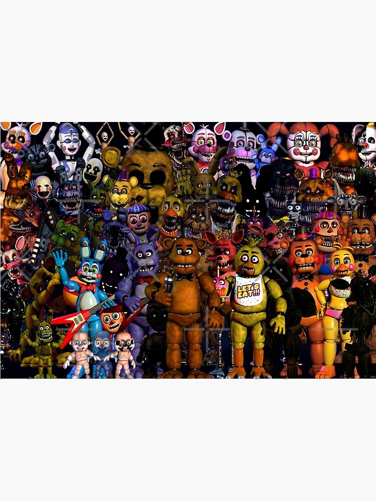 Solve FNAF - Kinder Fnaf 2 Animatronics jigsaw puzzle online with 45 pieces