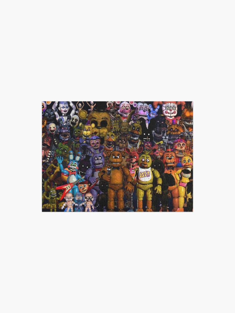 Solve FNAF - CC x Gregory jigsaw puzzle online with 9 pieces