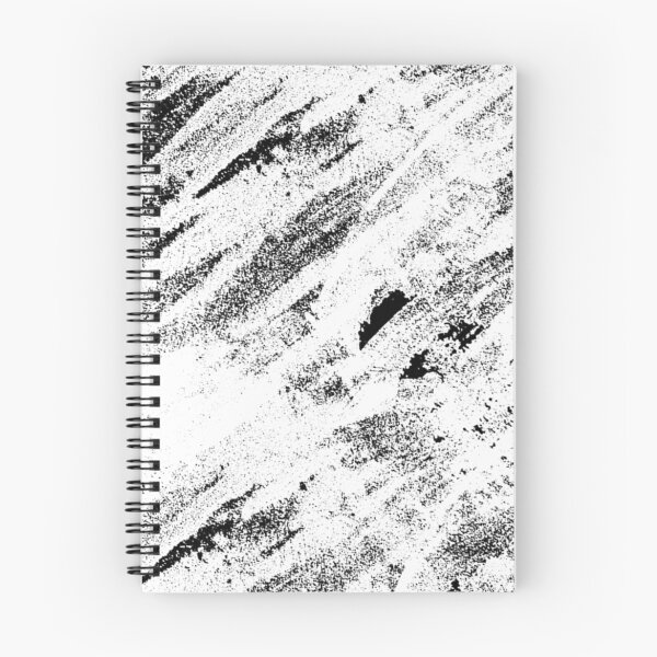 Item preview, Simple Rustic White Painted Brushstrokes on Black designed and sold by Blkstrawberry.