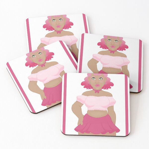 Item preview, Pink plus size girl designed and sold by SicklyCute.