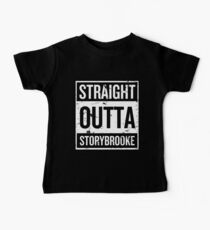Straight Outta Storybrooke - White Words Baby Tee