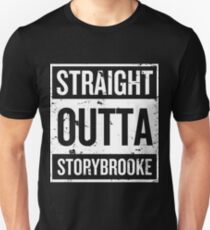 Straight Outta Storybrooke - White Words Unisex T-Shirt