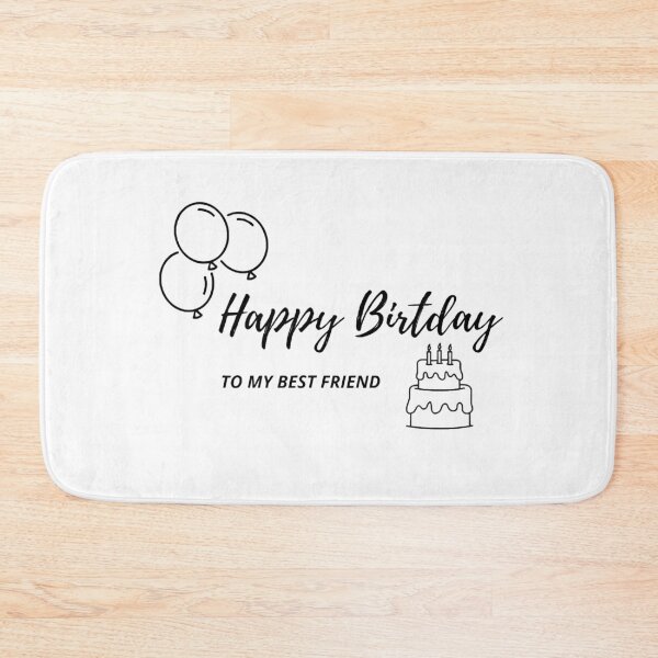 Item preview, Happy Birthday Best Friend Gift designed and sold by JustCreativity.