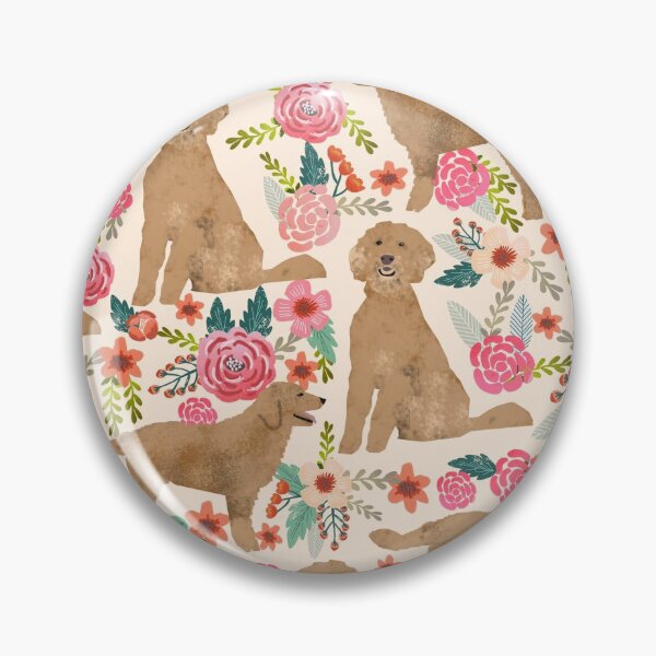 Item preview, golden doodle dog floral print - vintage florals, doodle dog, dog, dogs, pet, cute dog designed and sold by PetFriendly.