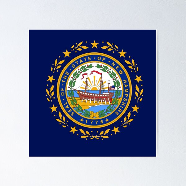 Item preview, New Hampshire flag designed and sold by Pegasus00.