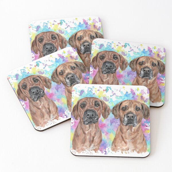 Item preview, Rhodesian Ridgebacks in Watercolour designed and sold by SaltySerenity.