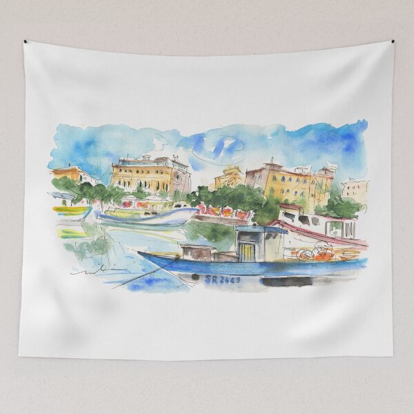 Item preview, Boats In Siracusa 01 designed and sold by Goodaboom.