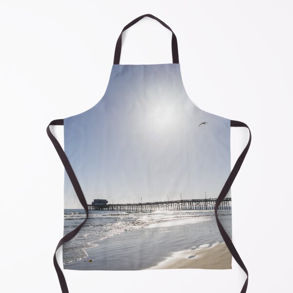 Item preview, Sunshiny SoCal Beachscape with Bird - Newport Beach Pier Orange County California designed and sold by Georgia Mizuleva.
