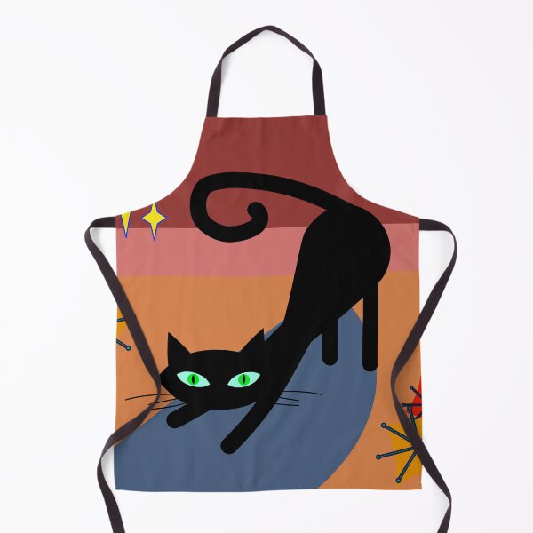 Artikelvorschau, Retro schwarze Katze Stretching Design entworfen und verkauft von pauloneill-art.