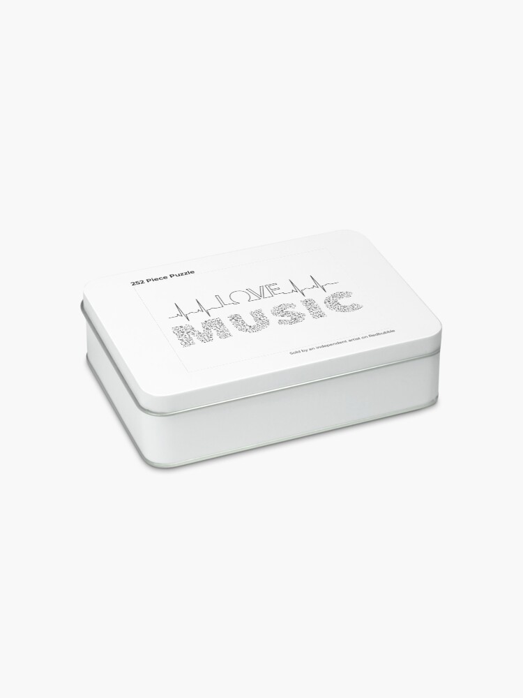 Alternate view of Love Music Musical notes Heartbeat Jigsaw Puzzle