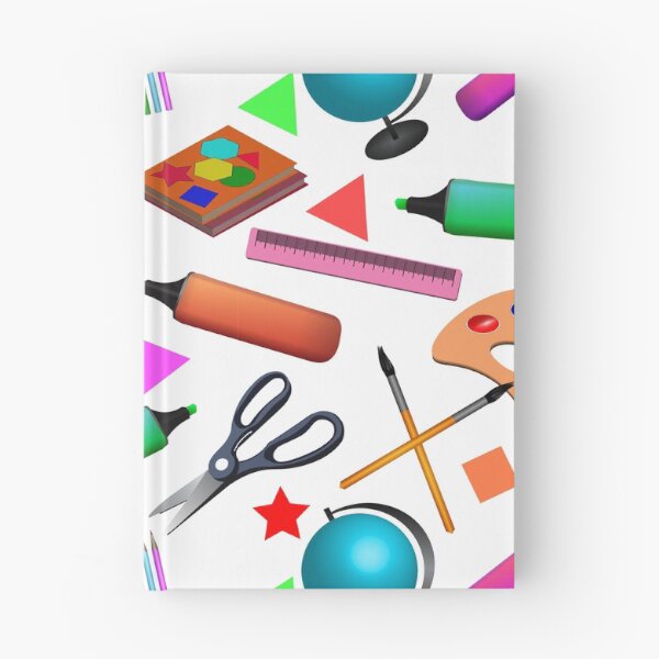 Item preview, Back to school. Pattern with school supplies.   designed and sold by Galina Kostyaeva.