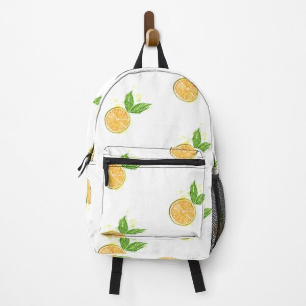 Item preview, Orange slice with green leaves designed and sold by evk-art.