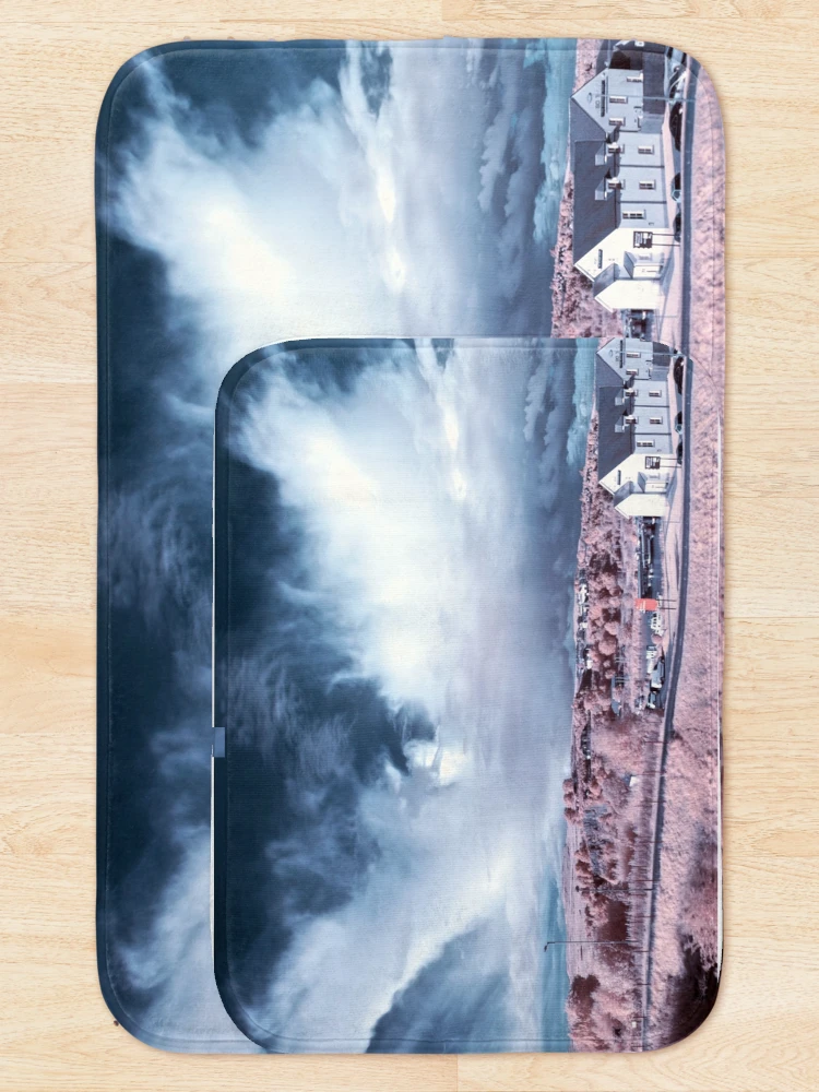 Thumbnail 5 of 6, Bath Mat, The Cloud Rider designed and sold by Cat Perkinton.