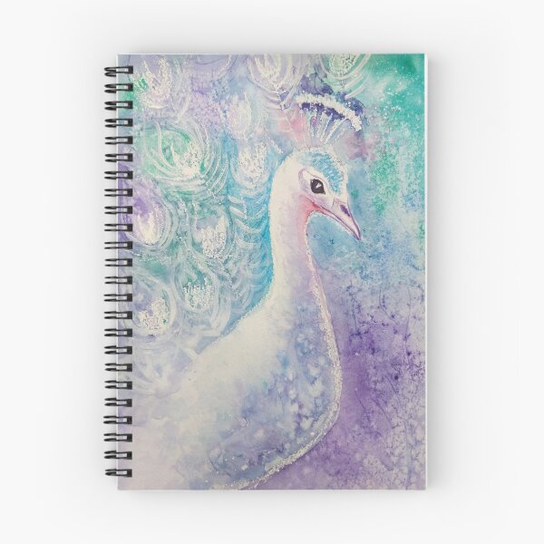 Item preview, Watercolour Pastel White Peacock designed and sold by ScaleDesigns.