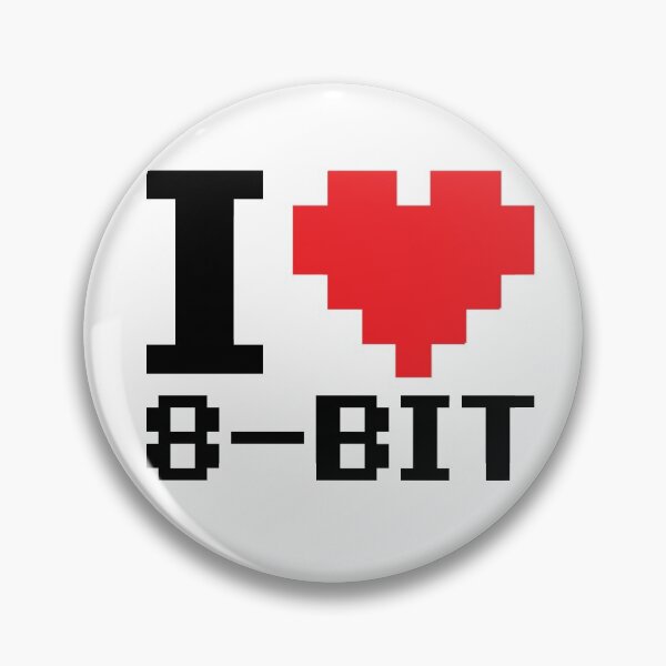 Item preview, I Heart 8-bit Pixels designed and sold by Meta Cortex.