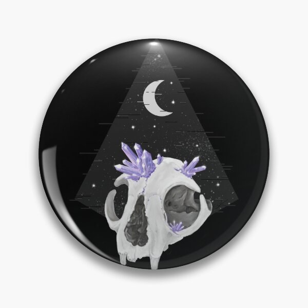 Item preview, Crystal cat skull Dark designed and sold by -Poison-.