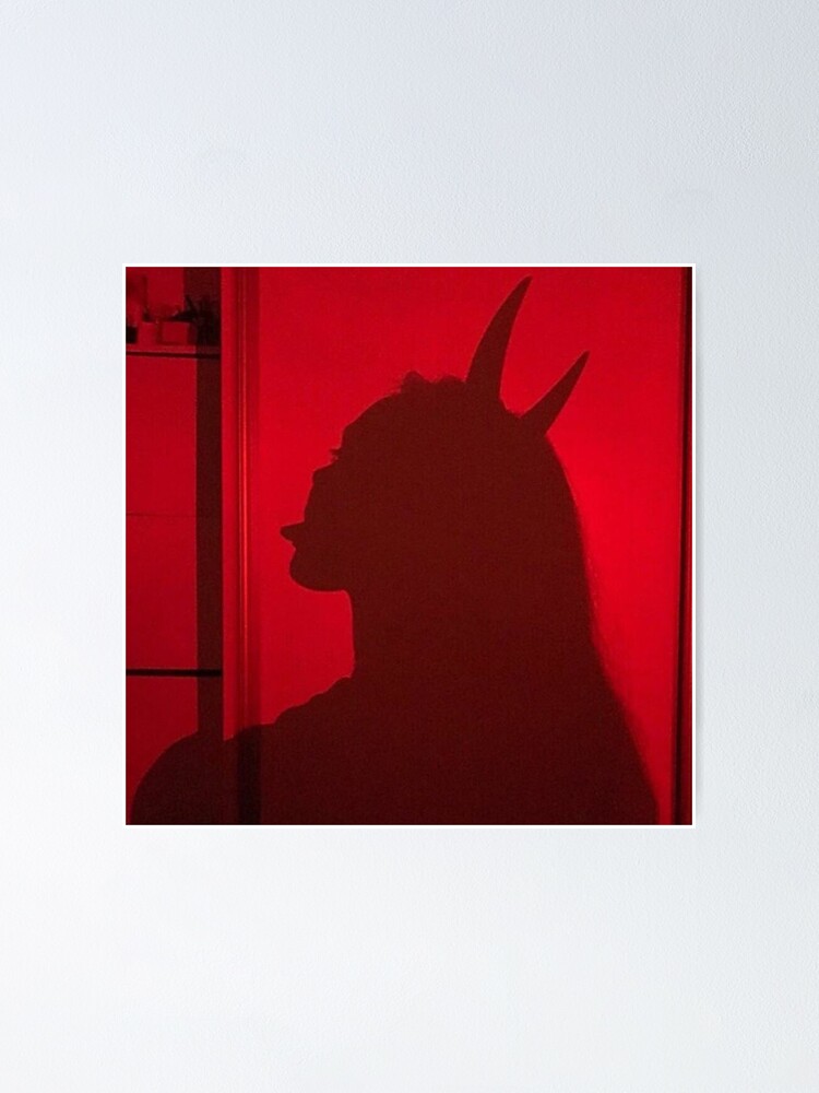 Devil Shadow Girl Poster For Sale By Smackprints Redbubble