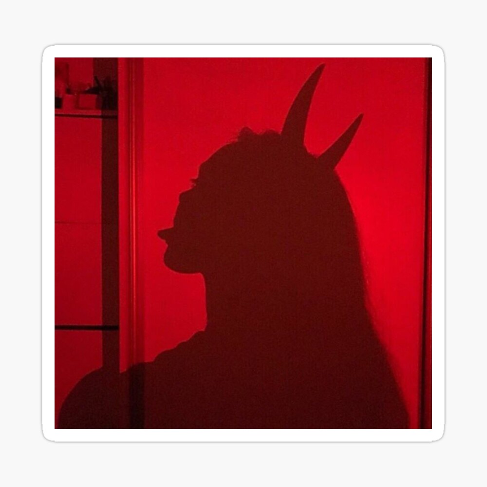 Devil Shadow Girl Poster For Sale By Smackprints Redbubble